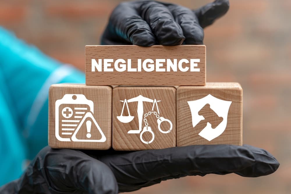 Conceptual image of medical negligence. Depicts incompetence and failure to fulfill professional duties.